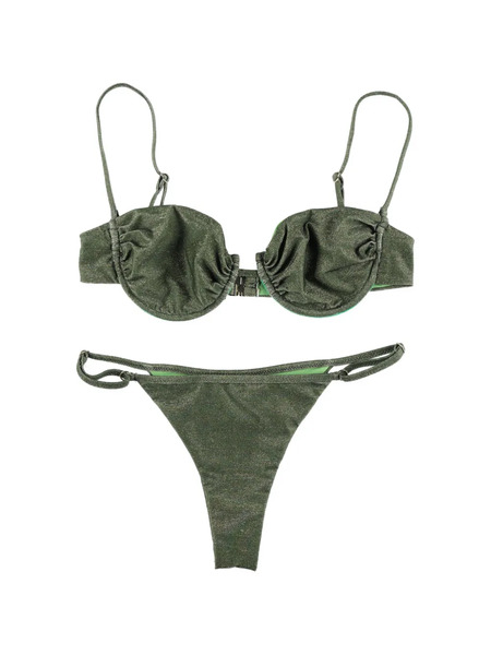  Matinée Bikini Marina Fruncido - Verde 