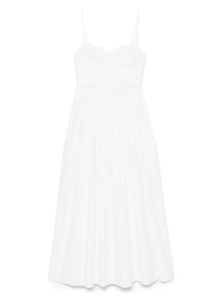  Matteau Vestido Largo De Popelina - Blanco 
