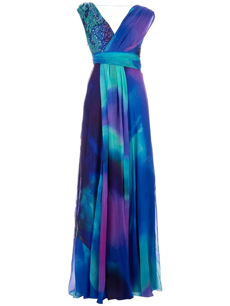  Matthew Williamson Maxi Dress - Azul 