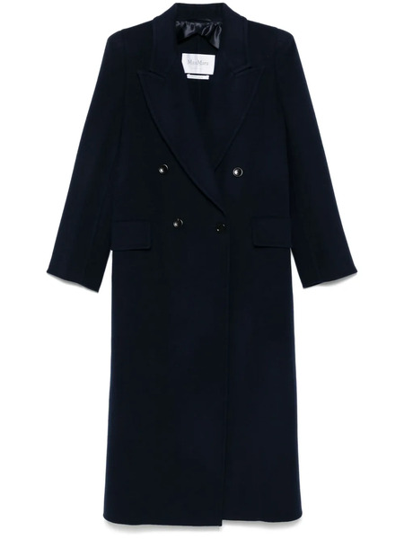  Max Mara Abrigo Albania Con Doble Botonadura - Azul 