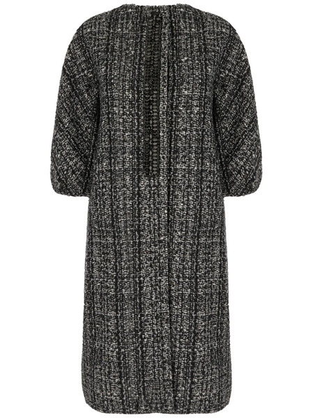  Max Mara Abrigo Con Bordado - Negro 