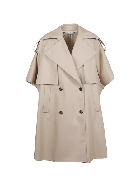  Max Mara Abrigo Con Doble Botonadura - Neutro 