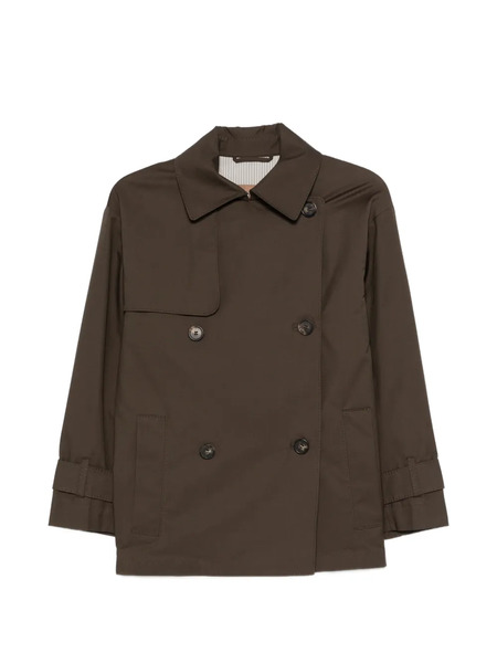  Max Mara Abrigo Con Parche Del Logo - Verde 