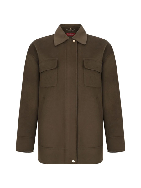  Max Mara Abrigo Disco De Manga Larga - Verde 