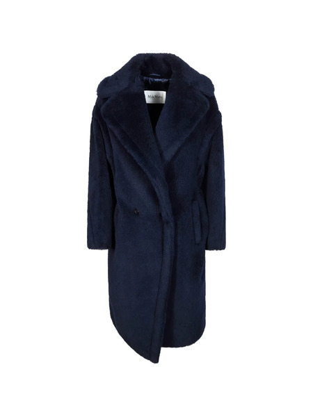  Max Mara Abrigo Teddy Bear Icon Oversize Con Doble Botonadura - Azul 