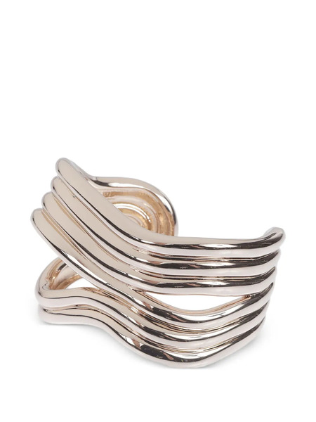  Max Mara Brazalete Wavy - Dorado 