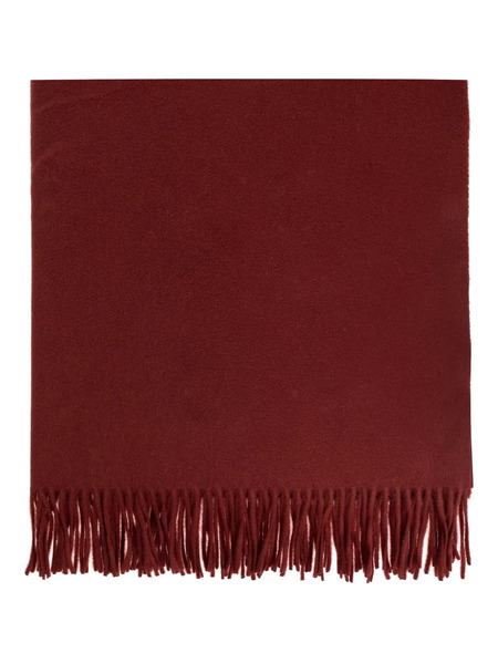  Max Mara Bufanda Con Flecos - Rojo 