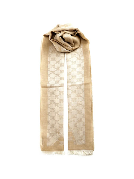  Max Mara Bufanda Con Monograma - Neutro 
