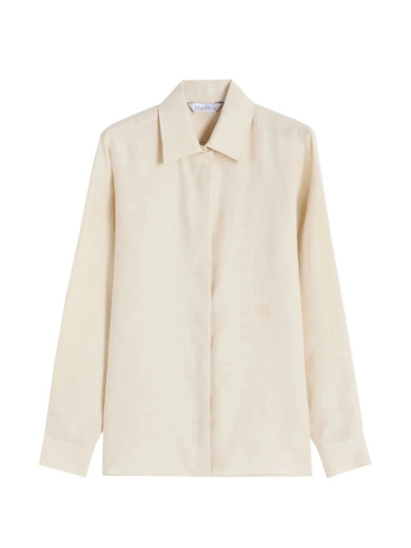  Max Mara Camisa De Manga Larga - Neutro 
