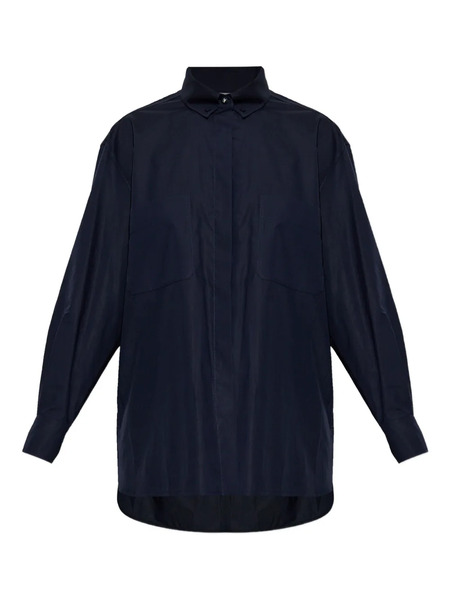  Max Mara Camisa Mozart Con Bolsillo - Azul 