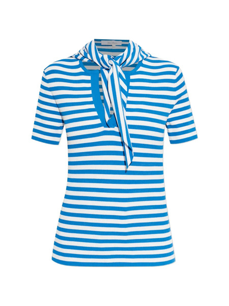  Max Mara Camiseta A Rayas - Azul 