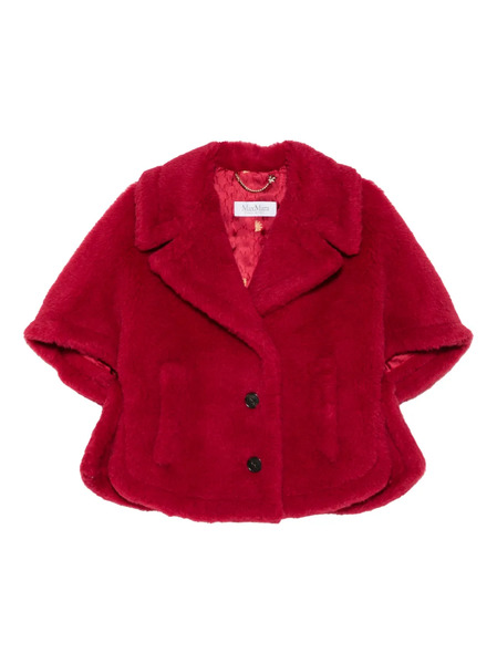  Max Mara Capa Corvino Con Botones - Rojo 