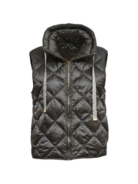  Max Mara Chaleco Con Acolchado De Rombos - Negro 