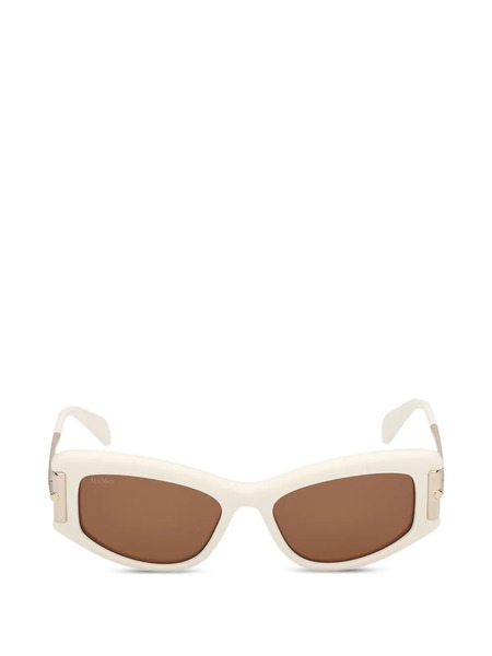  Max Mara Eyewear Gafas De Sol Con Montura Rectangular - Blanco 