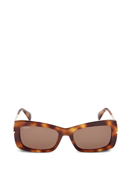  Max Mara Eyewear Gafas De Sol Con Montura Rectangular - Marrón 