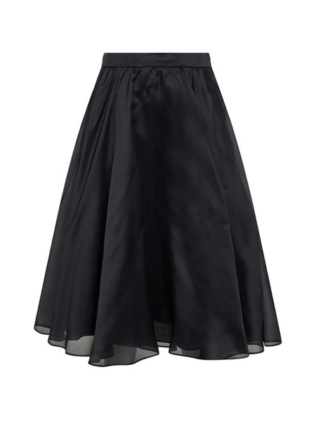  Max Mara Falda Fruncida - Negro 