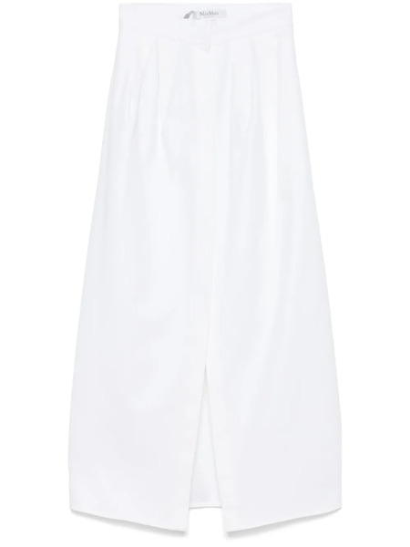 Max Mara Falda Larga Alcade - Blanco 
