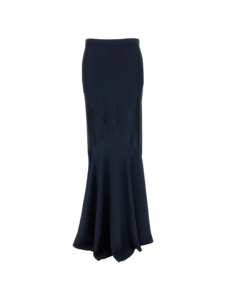  Max Mara Flared Pleated Skirt - Azul 