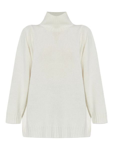  Max Mara Jersey Con Cuello Alto - Blanco 