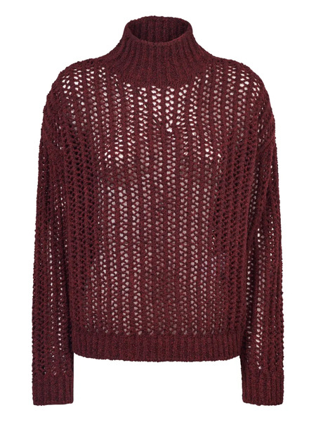  Max Mara Jersey Con Cuello Alto - Rojo 