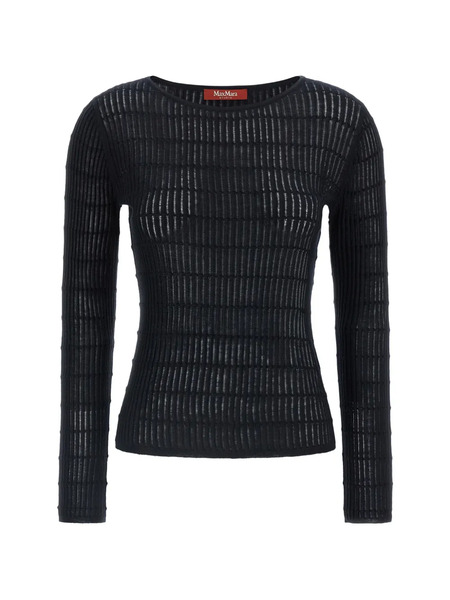  Max Mara Jersey Con Cuello Barco - Negro 