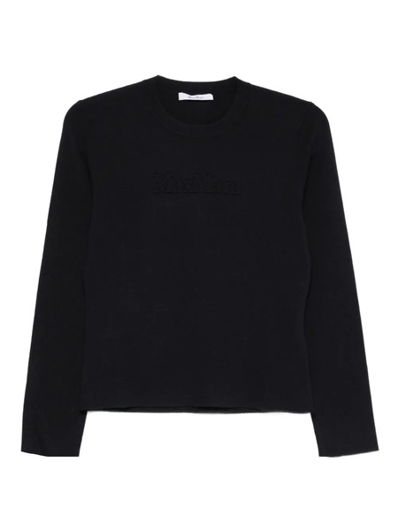  Max Mara Jersey Con Cuello Redondo - Negro 