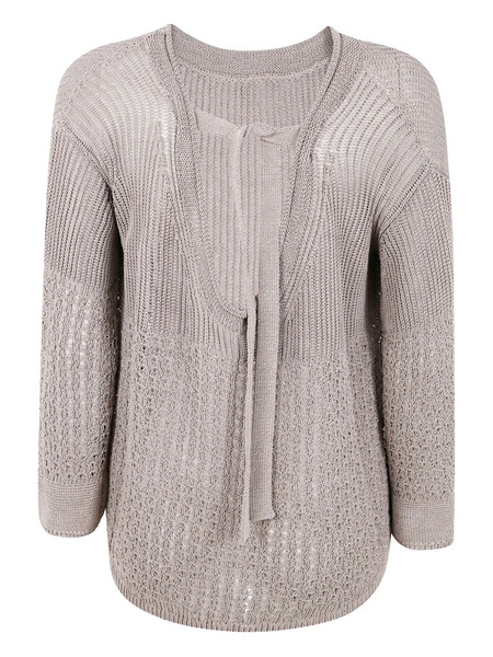  Max Mara Jersey De Punto Con Espalda Abierta - Neutro 