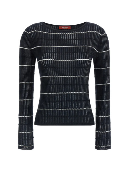  Max Mara Jersey Pedone A Rayas - Azul 