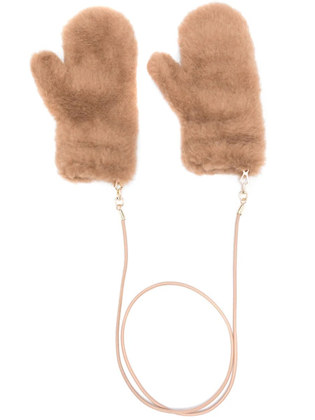  Max Mara Manoplas Ombrat - Marrón 