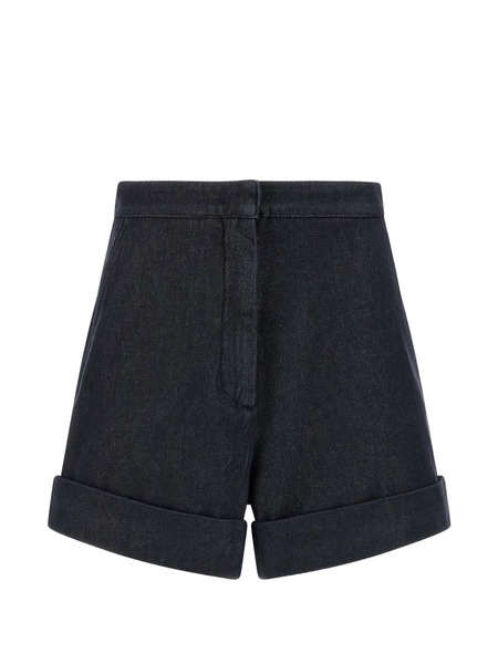  Max Mara Pantalones Cortos Mxmcalca Con Efecto Vaquero - Azul 