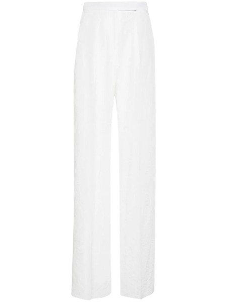  Max Mara Pantalones Rectos Laringe - Blanco 