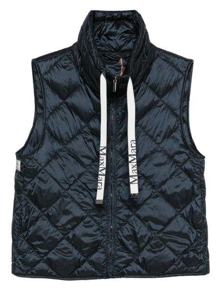  Max Mara Plumífero Sin Mangas - Azul 