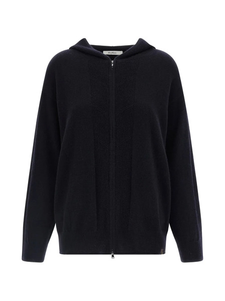  Max Mara Sudadera Con Capucha Y Cremallera - Azul 
