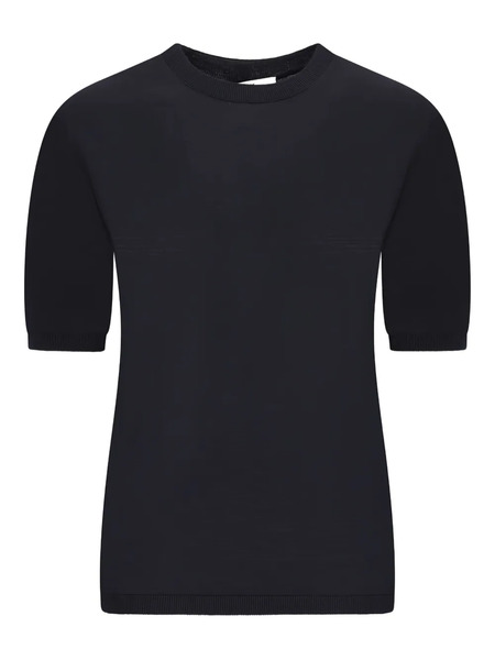  Max Mara Top Con Cuello Redondo - Negro 