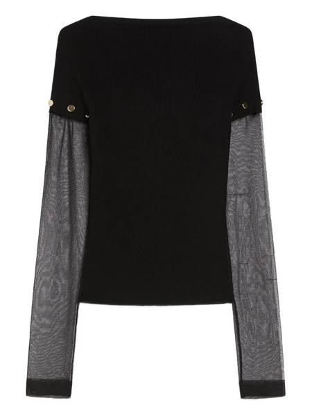  Max Mara Top De Canalé - Negro 