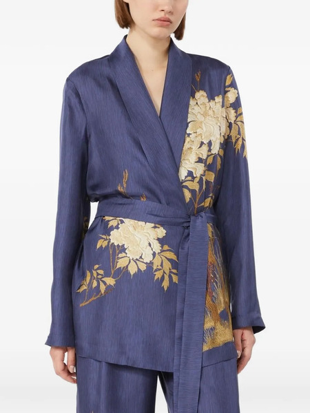  Max Mara Túnica Con Estampado Floral - Azul 