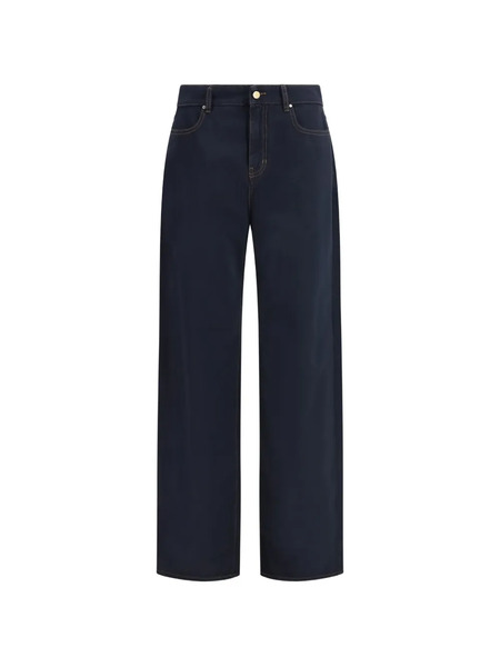  Max Mara Vaqueros Con Costuras En Contraste - Azul 
