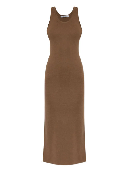  Max Mara Vestido Midi Aceri - Marrón 