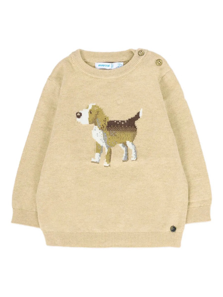  Mayoral Jersey Con Perro Bordado - Neutro 