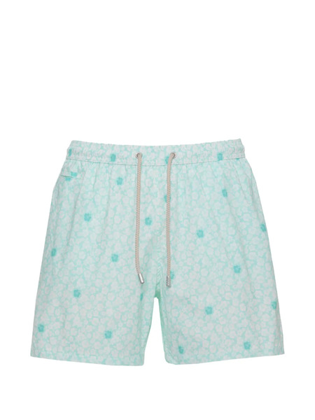  Mc2 Saint Barth Bañador Con Estampado Floral - Azul 