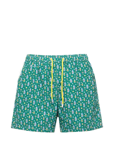  Mc2 Saint Barth Bañador Lighting Con Estampado Gráfico - Verde 
