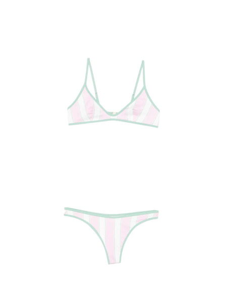  Mc2 Saint Barth Bikini A Rayas - Blanco 