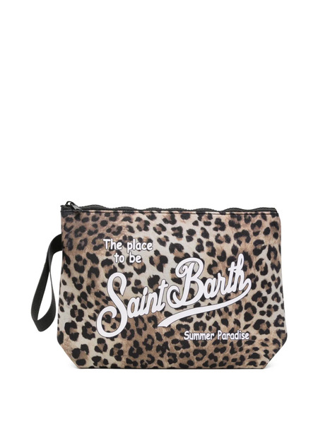  Mc2 Saint Barth Bolso De Mano L Aline Con Motivo De Leopardo - Neutro 