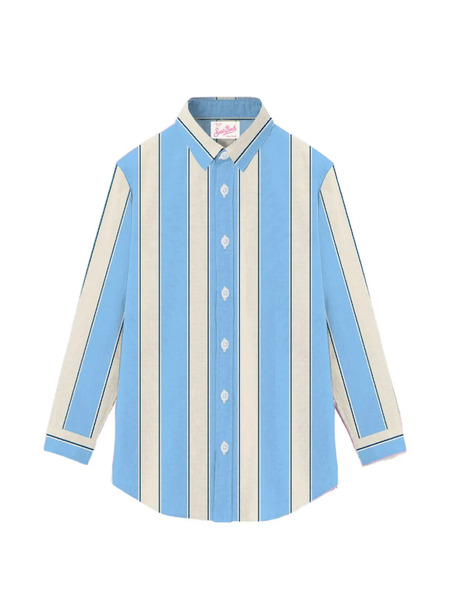  Mc2 Saint Barth Camisa Brigitte A Rayas - Azul 