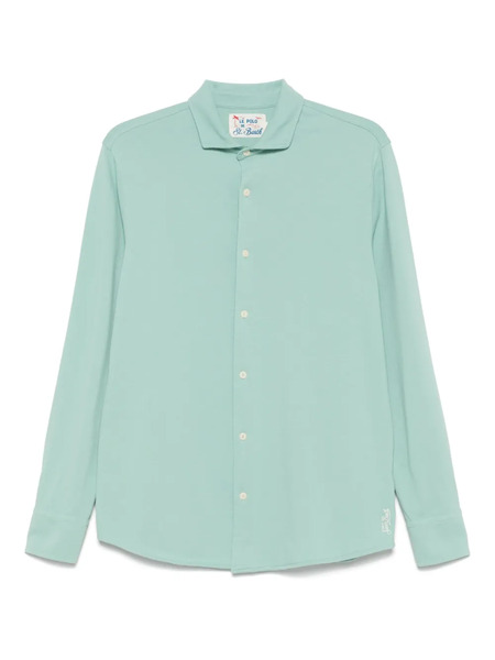  Mc2 Saint Barth Camisa De Algodón Stretch - Verde 