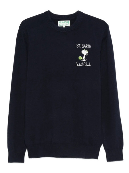  Mc2 Saint Barth Jersey Con Bordado - Azul 