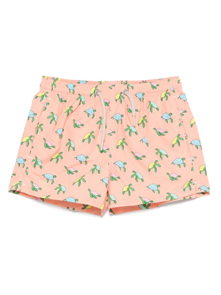  Mc2 Saint Barth Kids Bañador Con Motivo De Limones - Naranja 