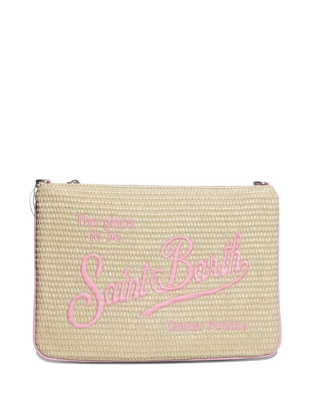  Mc2 Saint Barth Kids Bolso De Mano Con Logo Bordado - Neutro 