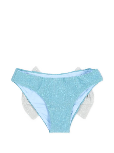  Mc2 Saint Barth Kids Bragas De Bikini Con Lazo - Azul 