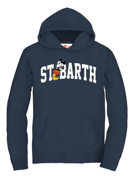  Mc2 Saint Barth Kids Sudadera Manhattan Con Capucha - Azul 